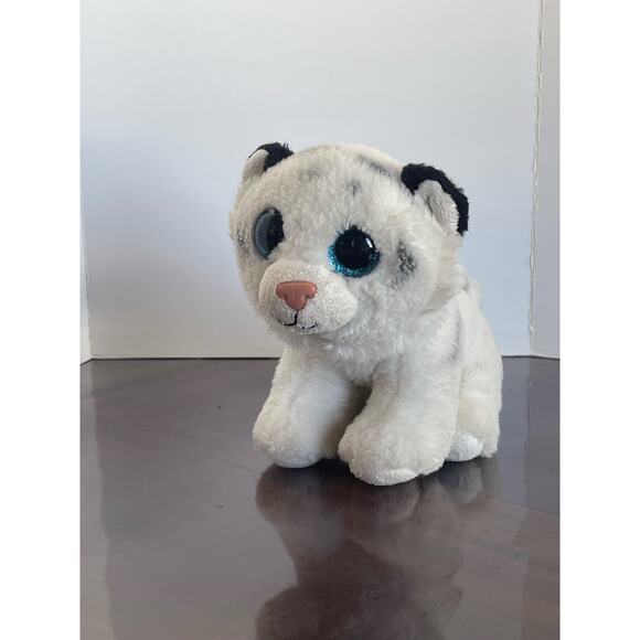 Ty Beanie Tundra WHITE TIGER SMALL Plush Animal Toy - Picture 3 of 7